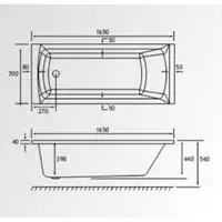 Serpens Bathroom Pack with 1650x700mm Bath, Toilet, Basin, Black Dual Shower and Taps