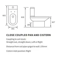 Serpens Bathroom Pack with 1650x700mm Bath, Toilet, Basin, Black Dual Shower and Taps