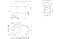 Serpens Close Coupled Fully Shrouded Toilet Inc Soft Close Seat
