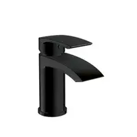 Serpens Matt Black Full Bathroom Pack with Bath Screen, Taps and Dual Shower