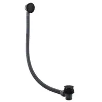 Serpens Matt Black Full Bathroom Pack with Bath Screen, Taps and Dual Shower