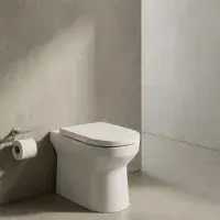 Serpens Rimless Back To Wall Toilet Inc Soft Close Seat