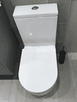 Serpens Rimless Close Coupled Comfort Height Toilet Inc Soft Close Seat