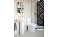 Serpens Rimless Close Coupled Comfort Height Toilet Inc Soft Close Seat