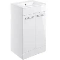 Serpens Vanity Unit Bathroom Pack with 1700x700mm Bath, Matt Black Screen and Dual Shower (1)