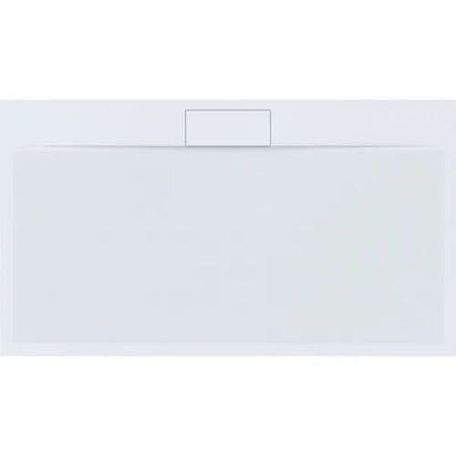 Signature Ascent Premier 30mm Rectangular Linear Shower Tray - Centre Waste - White - Various Size
