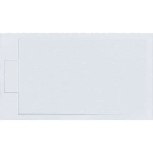 Signature Ascent Premier 30mm Rectangular Linear Shower Tray - End Waste - White - Various Size