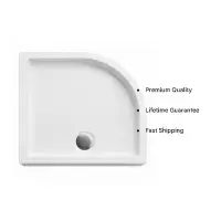 Signature Genesis 40mm Anti-Slip Quadrant Shower Tray - White - Various Size