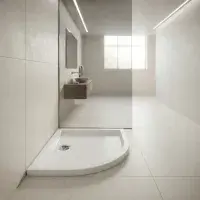 Signature Genesis 40mm Anti-Slip Quadrant Shower Tray - White - Various Size