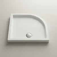 Signature Genesis 40mm Anti-Slip Quadrant Shower Tray - White - Various Size