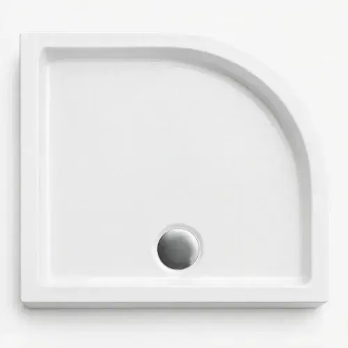 Signature Genesis 40mm Anti-Slip Quadrant Shower Tray - White - Various Size