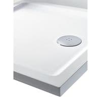 Signature Genesis 40mm Anti-Slip Rectangular Shower Tray - White - Various Size