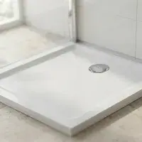 Signature Genesis 40mm Anti-Slip Rectangular Shower Tray - White - Various Size