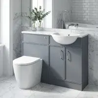 Signature Harvard Vanity Basin & Toilet Unit Set with Resin Basin - 1000mm Wide - Various Colours