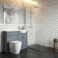 Signature Harvard Vanity Basin & Toilet Unit Set with Resin Basin - 1000mm Wide - Various Colours