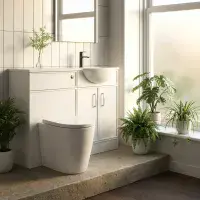 Signature Harvard Vanity Basin & Toilet Unit Set with Resin Basin - 1000mm Wide - Various Colours