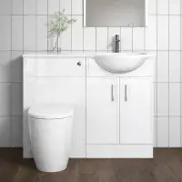 Signature Harvard Vanity Basin & Toilet Unit Set with Resin Basin - 1000mm Wide - Various Colours