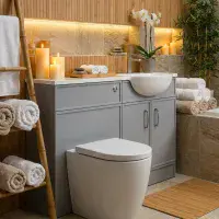 Signature Harvard Vanity Basin & Toilet Unit Set with Resin Basin - 1000mm Wide - Various Colours