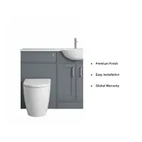 Signature Harvard Vanity Basin & Toilet Unit Set with Resin Basin - 1000mm Wide - Various Colours