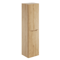 Signature Novella 1500mm Wall Hung Tall Bathroom Cabinet - Oak