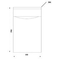 Signature Novella 500mm Floor Standing WC Unit - Oak