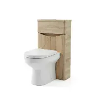 Signature Novella 500mm Floor Standing WC Unit - Oak