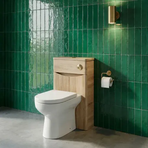 Signature Novella 500mm Floor Standing WC Unit Oak