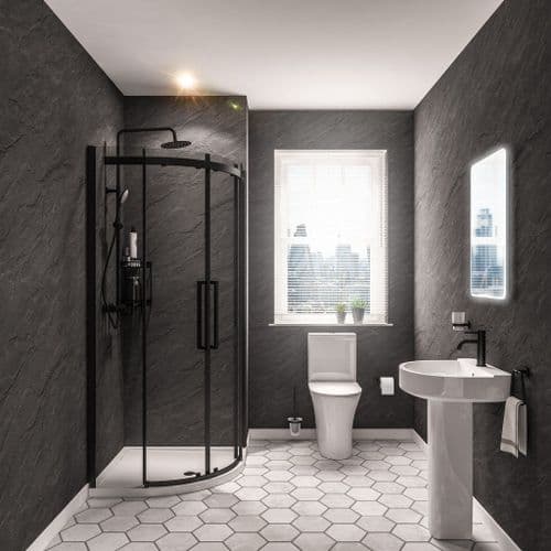 Slate Matt Wall Panel, 600mm Wide, Tongue & Groove