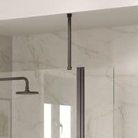 Smoked Walk-In Shower Screen  10mm Toughened Glass with Optional Smoked Flipper Panel