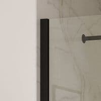 Smoked Walk-In Shower Screen  10mm Toughened Glass with Optional Smoked Flipper Panel