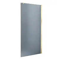 Smoked Walk-In Shower Screen  10mm Toughened Glass with Optional Smoked Flipper Panel