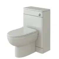 Solar/Comet Waterproof 500mm WC Unit  - White Gloss | Lifetime Guarantee