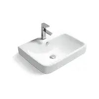 Solar Waterproof 600mm Vanity Unit with Ceramic Basin,  White
