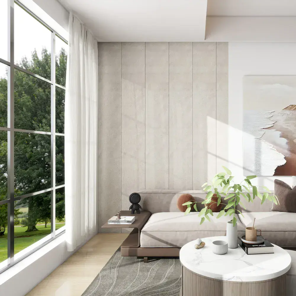 SolidCore Sun Stone Wall Tile Set 4 x 300 x 1200mm Tiles Easy Fit