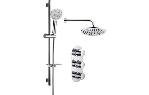 Sphare Shower Pack - Twin Outlet - Triple Shower Handle Shower Valve
