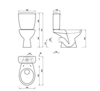 Star Buy Bathroom Pack with Bath, Toilet, Basin Set, Optional Taps and Wastes, by Bathcenter