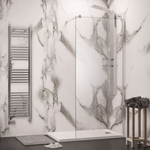 Statuario Marble Velvet Wall Panel, 1200mm Wide