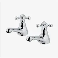Stenhouse Basin Taps (Pair), Chrome