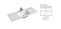 Stockholm 1200mm Waterproof Vanity - Gloss White | 2-Door 4-Drawer