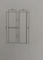 Stockholm 300mm Waterproof Tall Unit - Gloss White | Wall Hung | Bathcenter