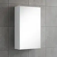 Stockholm 450mm Waterproof Mirror Cabinet - Gloss White | Bathcenter