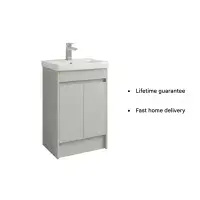 Stockholm 500mm Waterproof Vanity - Light Grey | 410mm Depth | Bathcenter