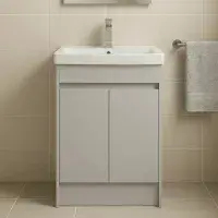 Stockholm 500mm Waterproof Vanity - Light Grey | 410mm Depth | Bathcenter