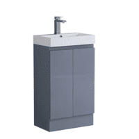 Stockholm 500mm Waterproof Grey Vanity Unit | Lifetime Guarantee