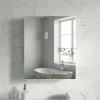Stockholm 600mm Waterproof Mirror Cabinet - Gloss White | Bathcenter