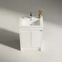 Stockholm 600mm Waterproof Vanity - Gloss White | Bathcenter