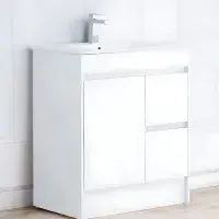 Stockholm 750mm Waterproof Vanity Unit - Gloss White | Bathcenter