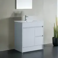 Stockholm 750mm Waterproof Vanity Unit - Light Grey | Bathcenter