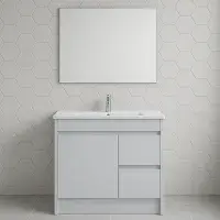 Stockholm 750mm Waterproof Vanity Unit - Light Grey | Bathcenter