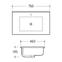 Stockholm 750mm Waterproof Vanity Unit - Light Grey | Bathcenter